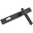 Load image into Gallery viewer, Matt Black Brompton Slimline Door Lever Espagnolette Lock Set