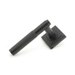 Load image into Gallery viewer, Matt Black Brompton Lever Handle on Rose Set (Square) Main