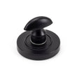 Load image into Gallery viewer, Matt Black Round Thumbturn Lock Set Plain