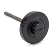 Load image into Gallery viewer, Matt Black Round Thumbturn Lock Set Plain