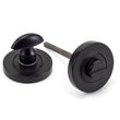 Load image into Gallery viewer, Matt Black Round Thumbturn Lock Set Plain
