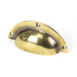 Load image into Gallery viewer, Cup Draw Kitchen Cabinet Pull Handle__Aged Brass_YewTreeCottage_case_study_yorkshire_architectural_hardware
