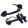 Load image into Gallery viewer, Black Cast Thumblatch Set with Chain_Case_Study_The_Hawthorns_Yorkshire_Agricultural_Hardware_33321_1