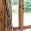 Load image into Gallery viewer, Black Handmade Peardrop Stay Detail