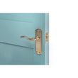 Load image into Gallery viewer, Old English Warwick Latch Lever on Backplate - Antique Brass