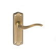 Load image into Gallery viewer, Old English Warwick Latch Lever on Backplate - Matt Antique Brass
