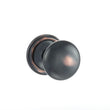 Load image into Gallery viewer, Old English Harrogate Solid Brass Mushroom Mortice Knob on Concealed Fix Rose - Antique Copper