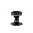 Load image into Gallery viewer, Old English Harrogate Solid Brass Mushroom Mortice Knob on Concealed Fix Rose - Black Nickel_Side
