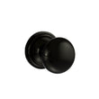 Load image into Gallery viewer, Old English Harrogate Solid Brass Mushroom Mortice Knob on Concealed Fix Rose - Black Nickel