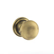 Load image into Gallery viewer, Old English Harrogate Solid Brass Mushroom Mortice Knob on Concealed Fix Rose - Matt Antique Brass