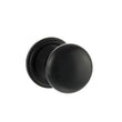 Load image into Gallery viewer, Old English Harrogate Solid Brass Mushroom Mortice Knob on Concealed Fix Rose - Matt Black
