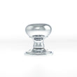 Load image into Gallery viewer, Old English Harrogate Solid Brass Mushroom Mortice Knob on Concealed Fix Rose - Polished Chrome_Side
