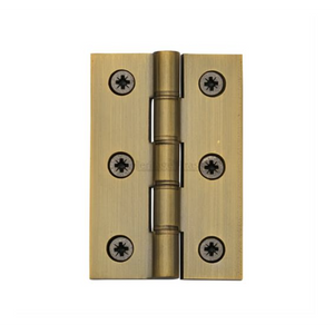 Hinge Brass with Phosphor Washers 3" x 2" Antique Brass finish - Pair_Heritage Brass_Yorkshire Architectural Hardware