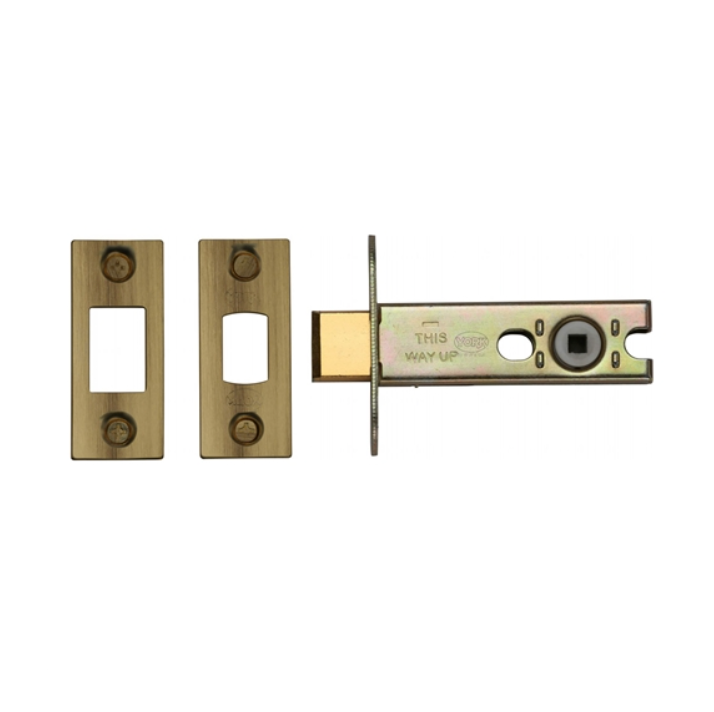 York Architectural Tubular Bathroom Deadbolt 3" Antique finish_YorkshireArchitecturalHardware_YKBDB3-AT