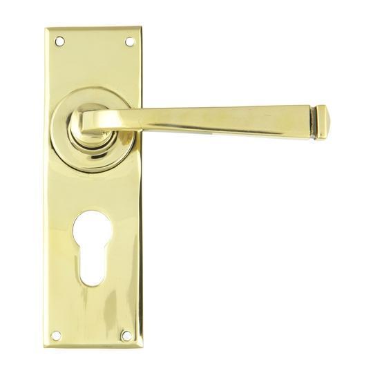 Aged Brass Avon Lever Euro Setin our Lever Handles collection by From The Anvil. Available to buy at Yorkshire Architectural Hardware