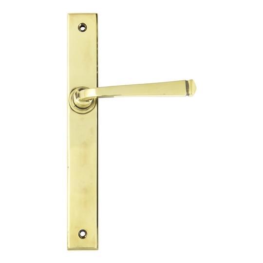 Aged Brass Avon Slimline Lever Latch Setin our Lever Handles collection by From The Anvil. Available to buy at Yorkshire Architectural Hardware