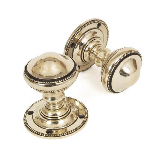 Aged Brass Brockworth Mortice Knob Setin our Door Knobs collection by From The Anvil. Available to buy at Yorkshire Architectural Hardware