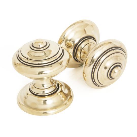 Aged Brass Elmore Concealed Mortice Knob Setin our Door Knobs collection by From The Anvil. Available to buy at Yorkshire Architectural Hardware