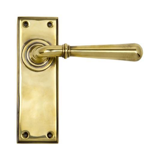 Aged Brass Newbury Lever Latch Setin our Lever Handles collection by From The Anvil. Available to buy at Yorkshire Architectural Hardware