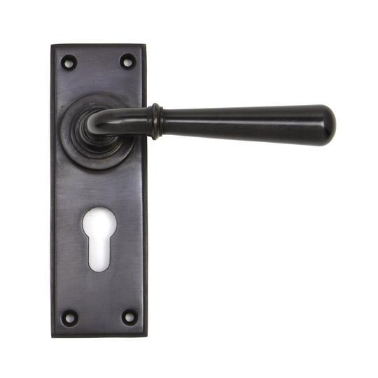 Aged Bronze Newbury Lever Euro Setin our Lever Handles collection by From The Anvil. Available to buy at Yorkshire Architectural Hardware