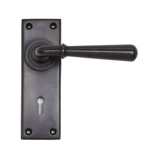 Aged Bronze Newbury Lever Lock Setin our Lever Handles collection by From The Anvil. Available to buy at Yorkshire Architectural Hardware