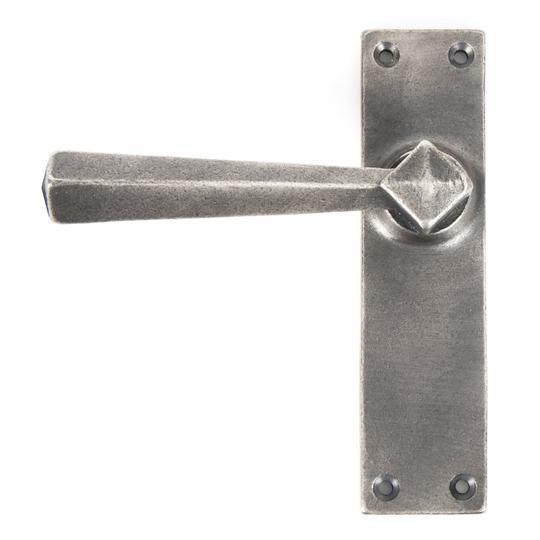 Antique Pewter Straight Lever Latch Setin our Lever Handles collection by From The Anvil. Available to buy at Yorkshire Architectural Hardware
