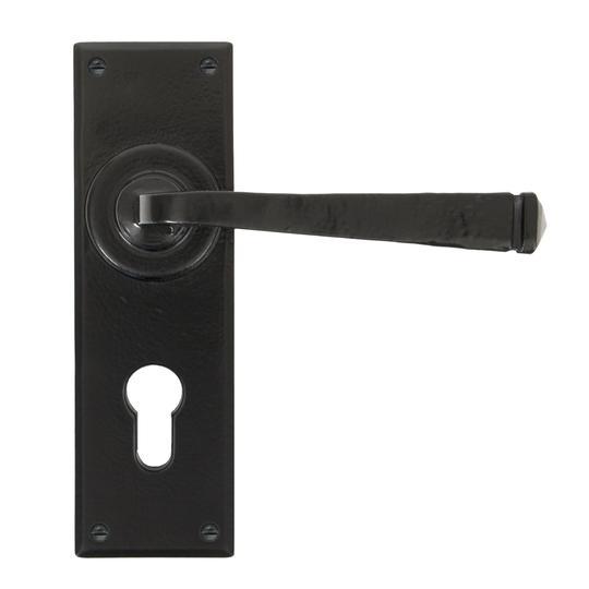 Black Avon Euro Lever Lock Setin our Lever Handles collection by From The Anvil. Available to buy at Yorkshire Architectural Hardware