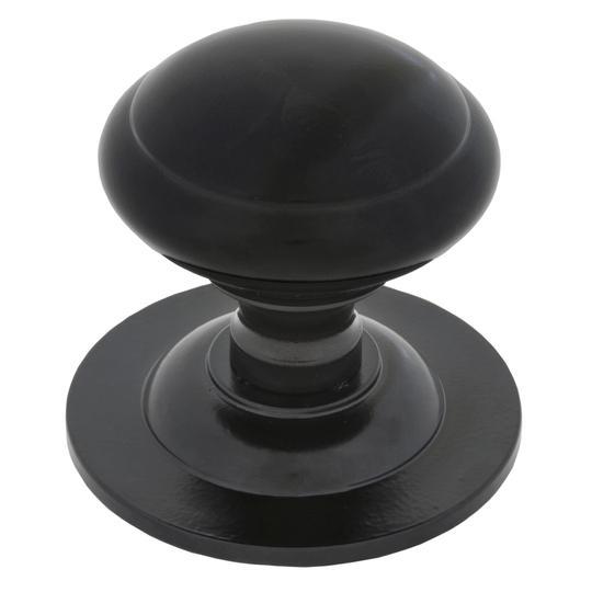 Black Centre Door Knobin our Door Knobs collection by From The Anvil. Available to buy at Yorkshire Architectural Hardware