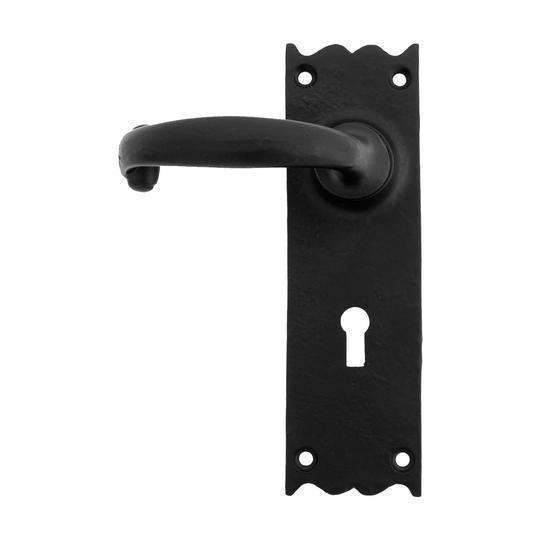 Black Cottage Lever Lock Setin our Lever Handles collection by From The Anvil. Available to buy at Yorkshire Architectural Hardware