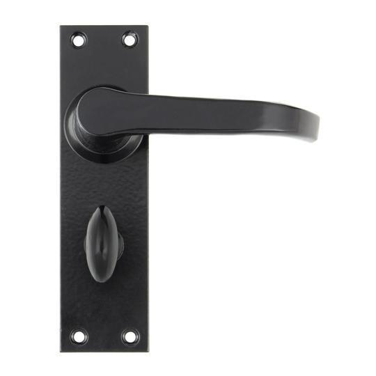 Black Deluxe Lever Bathroom Setin our Lever Handles collection by From The Anvil. Available to buy at Yorkshire Architectural Hardware