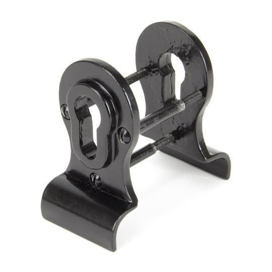 Black Euro Door Pull - Back-to-back Fixingin our Pull Handles collection by From The Anvil. Available to buy at Yorkshire Architectural Hardware
