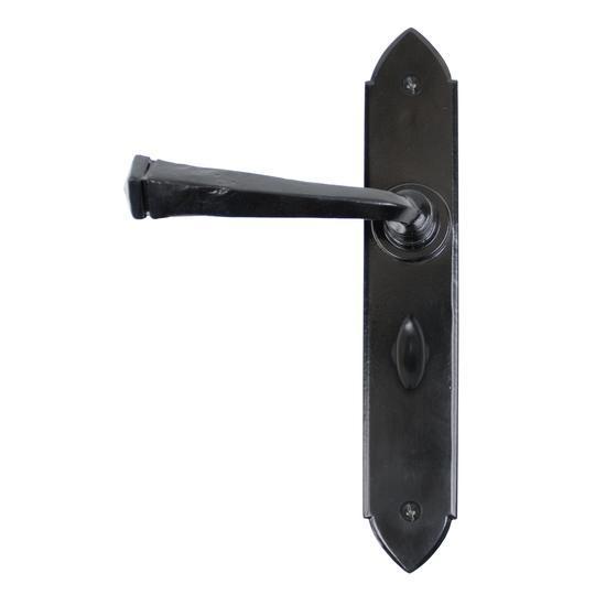 Black Gothic Lever Bathroom Setin our Lever Handles collection by From The Anvil. Available to buy at Yorkshire Architectural Hardware