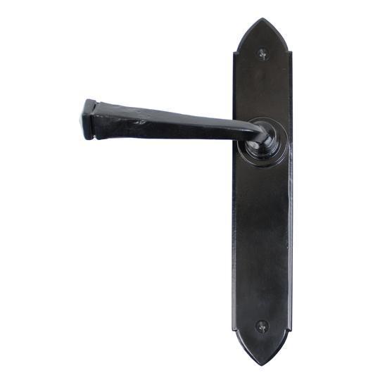 Black Gothic Lever Latch Setin our Lever Handles collection by From The Anvil. Available to buy at Yorkshire Architectural Hardware