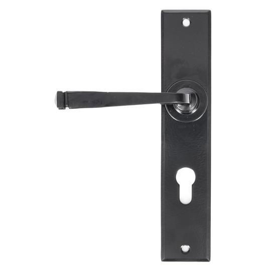 Black Large Avon 72mm Euro Lock Setin our Lever Handles collection by From The Anvil. Available to buy at Yorkshire Architectural Hardware