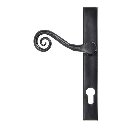 Black Monkeytail Slimline Lever Espag. Lock Set - LHin our Lever Handles collection by From The Anvil. Available to buy at Yorkshire Architectural Hardware