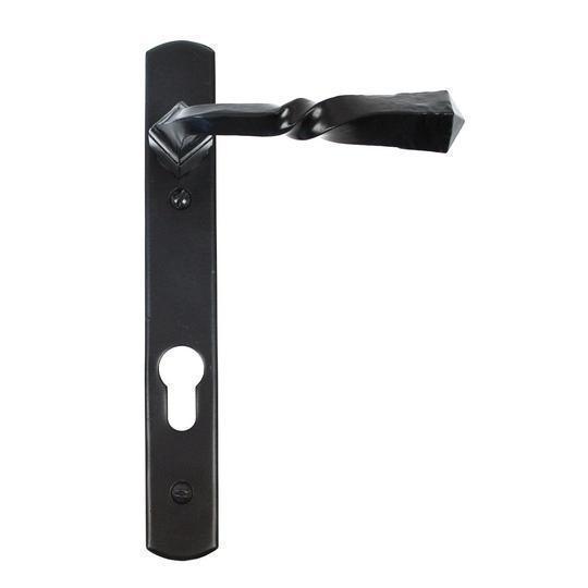 Black Narrow Lever Espag. Lock Setin our Lever Handles collection by From The Anvil. Available to buy at Yorkshire Architectural Hardware