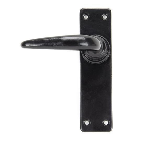 Black Smooth Lever Latch Setin our Lever Handles collection by From The Anvil. Available to buy at Yorkshire Architectural Hardware