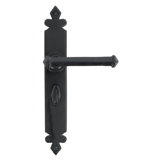 Black Tudor Lever Bathroom Setin our Lever Handles collection by From The Anvil. Available to buy at Yorkshire Architectural Hardware
