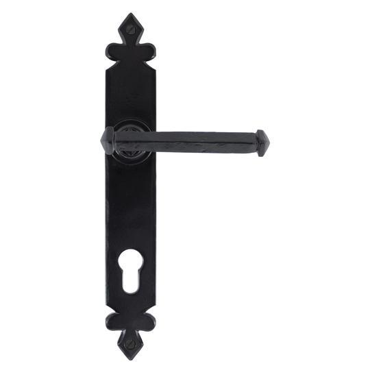 Black Tudor Lever Espag. Lock Setin our Lever Handles collection by From The Anvil. Available to buy at Yorkshire Architectural Hardware