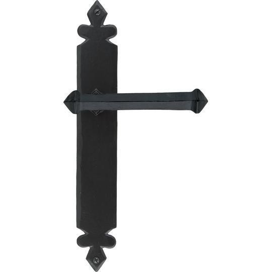 Black Tudor Lever Latch Setin our Lever Handles collection by From The Anvil. Available to buy at Yorkshire Architectural Hardware