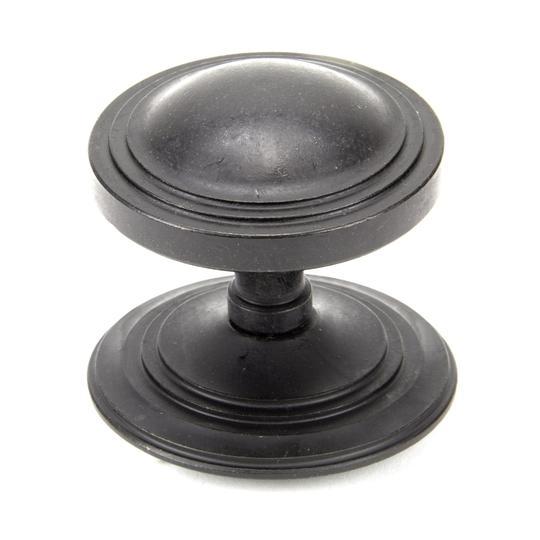External Beeswax Art Deco Centre Door Knobin our Door Knobs collection by From The Anvil. Available to buy at Yorkshire Architectural Hardware