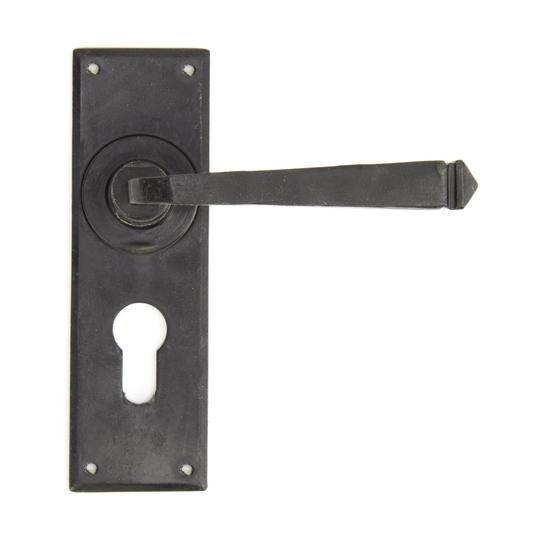 External Beeswax Avon Lever Euro Lock Setin our Lever Handles collection by From The Anvil. Available to buy at Yorkshire Architectural Hardware