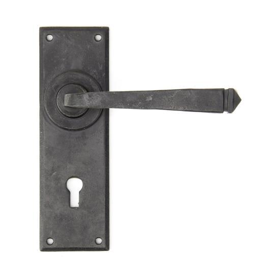 External Beeswax Avon Lever Lock Setin our Lever Handles collection by From The Anvil. Available to buy at Yorkshire Architectural Hardware
