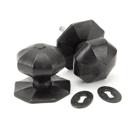 External Beeswax Octagonal Mortice/Rim Knob Set - Largein our Door Knobs collection by From The Anvil. Available to buy at Yorkshire Architectural Hardware