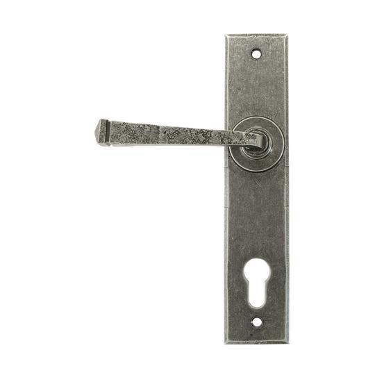 Pewter Avon Lever Espag. Lock Setin our Lever Handles collection by From The Anvil. Available to buy at Yorkshire Architectural Hardware