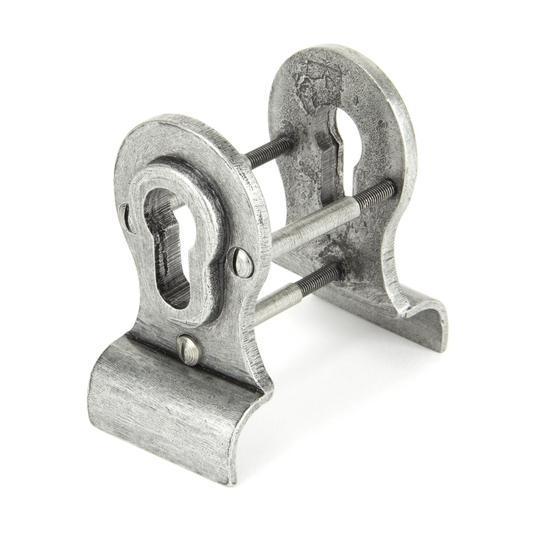 Pewter Euro Door Pull - Back-to-back Fixingin our Pull Handles collection by From The Anvil. Available to buy at Yorkshire Architectural Hardware
