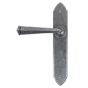 Pewter Gothic Lever Latch Setin our Lever Handles collection by From The Anvil. Available to buy at Yorkshire Architectural Hardware