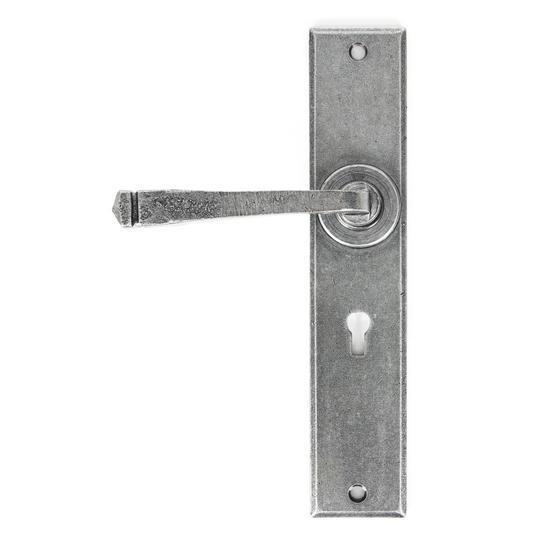 Pewter Large Avon Lever Lock Setin our Lever Handles collection by From The Anvil. Available to buy at Yorkshire Architectural Hardware