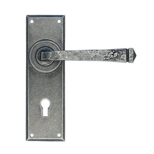 Pewter Patina Avon Lever Lock Setin our Lever Handles collection by From The Anvil. Available to buy at Yorkshire Architectural Hardware