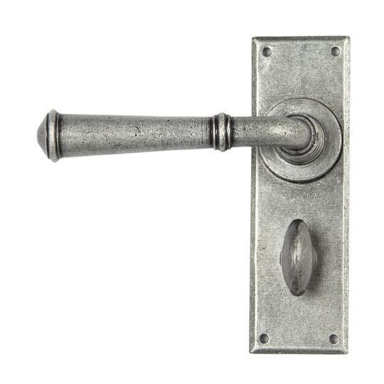 Pewter Regency Lever Bathroom Setin our Lever Handles collection by From The Anvil. Available to buy at Yorkshire Architectural Hardware